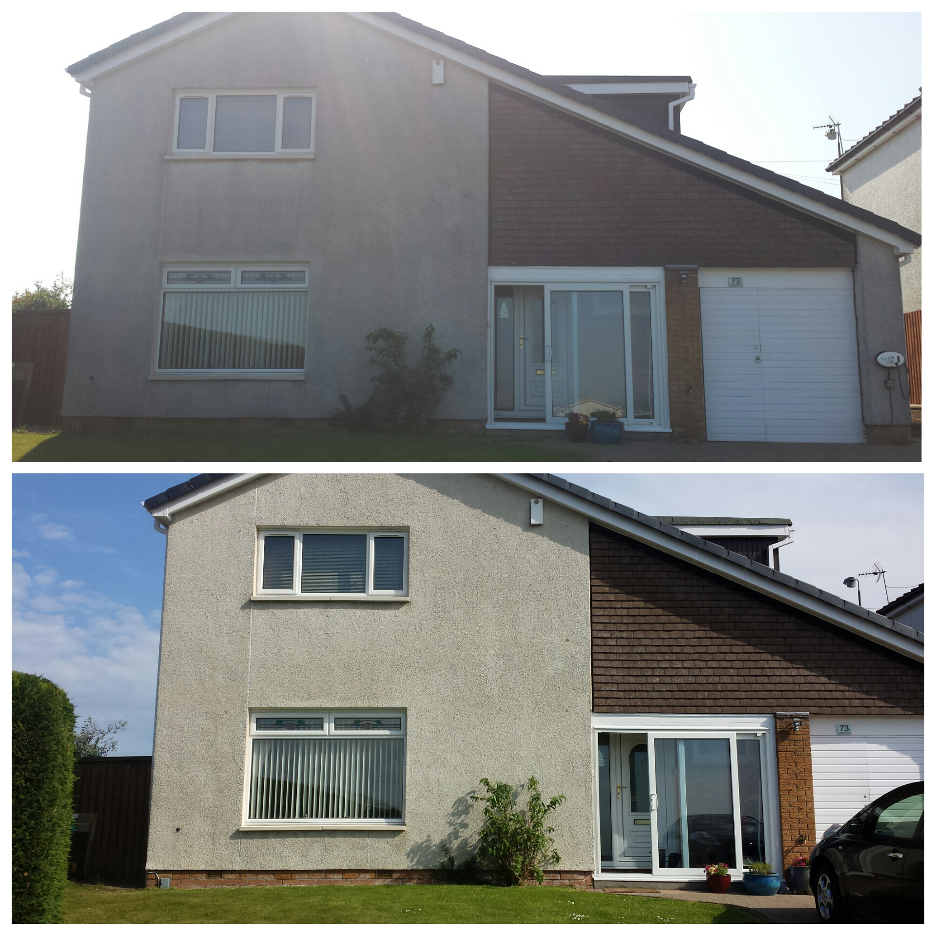 Roughcast cleaning Scotland Softwash Scotland Specalist exterior